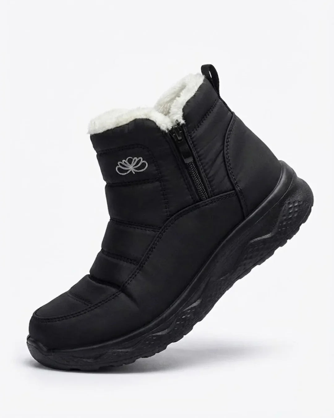 Women’s Quilted Side Zip Winter Ankle Boots
