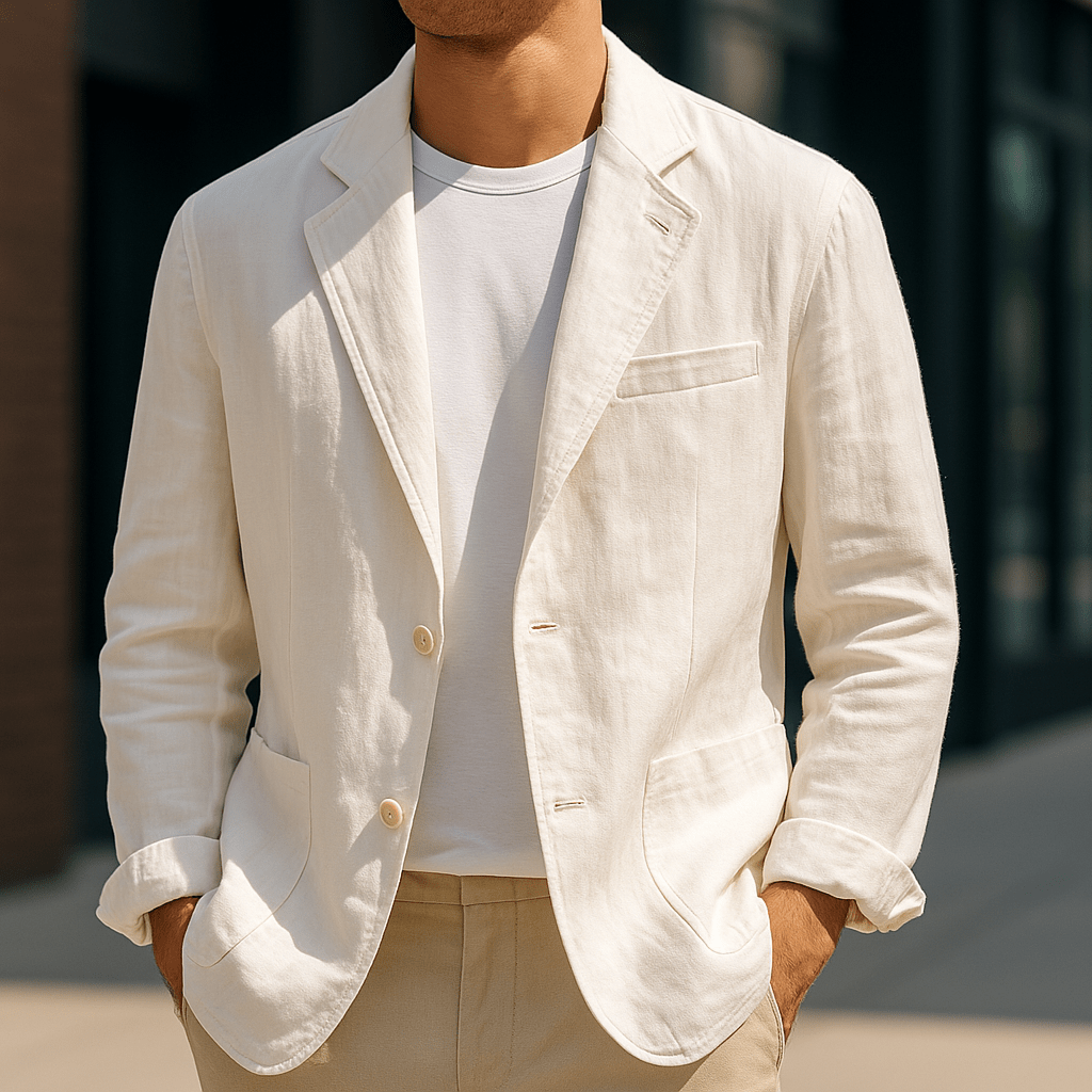 Men’s Lightweight Slim Fit Single-Breasted Blazer