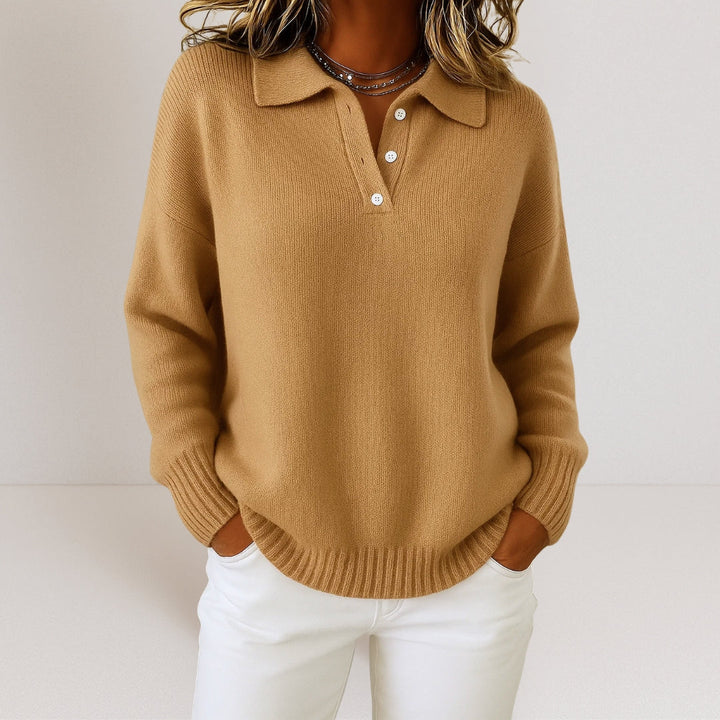 Women’s Soft Knit Collared Sweater