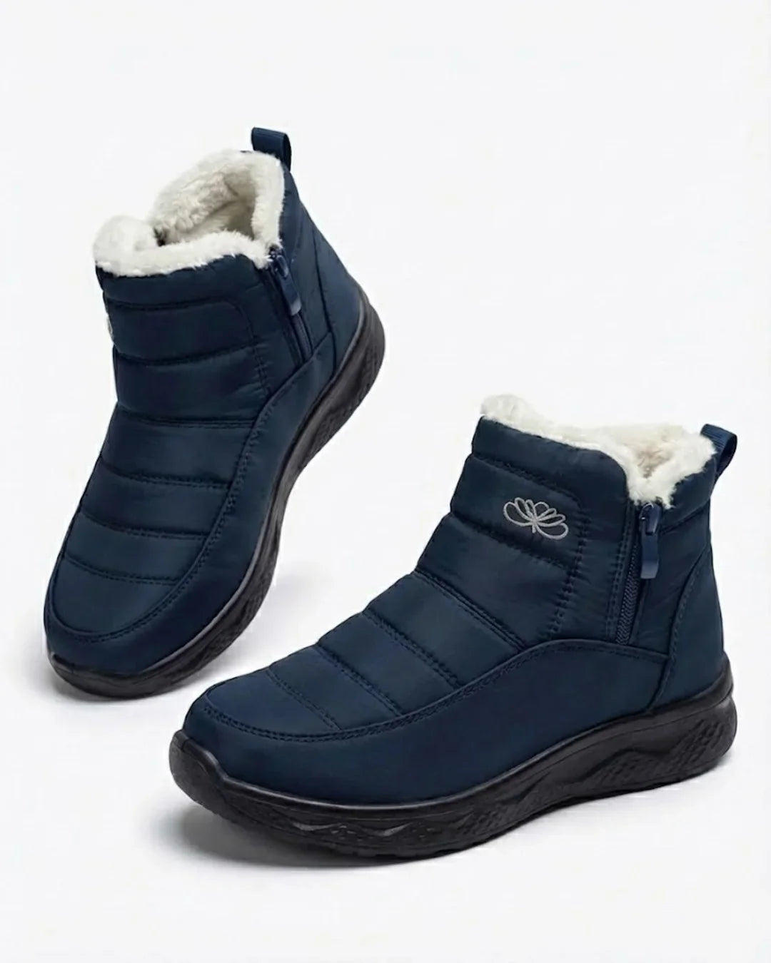 Women’s Quilted Side Zip Winter Ankle Boots