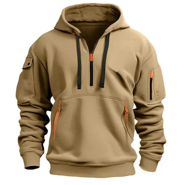 Men’s Oversized Slate Grey Pullover Hoodie
