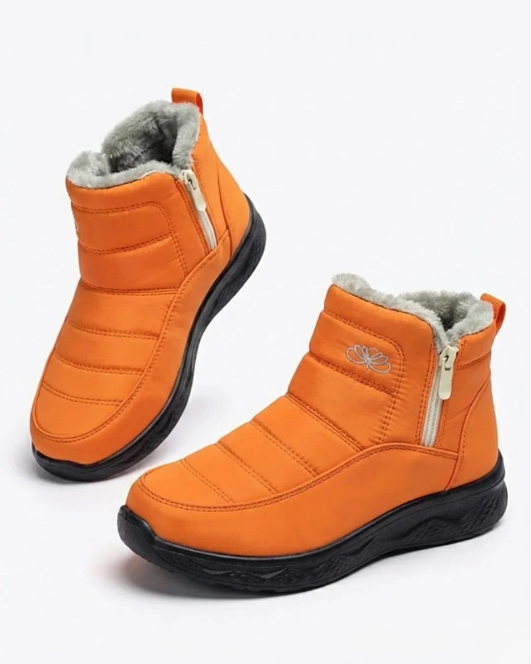 Women’s Quilted Side Zip Winter Ankle Boots