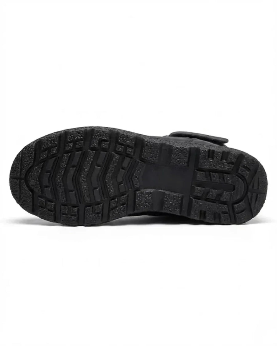 Women’s Quilted Hook-And-Loop Plush-Lined Snow Boots