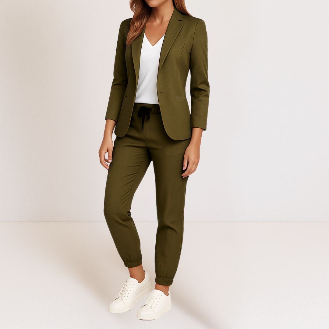 Women’s Tailored Two-Piece Blazer And Pants Set