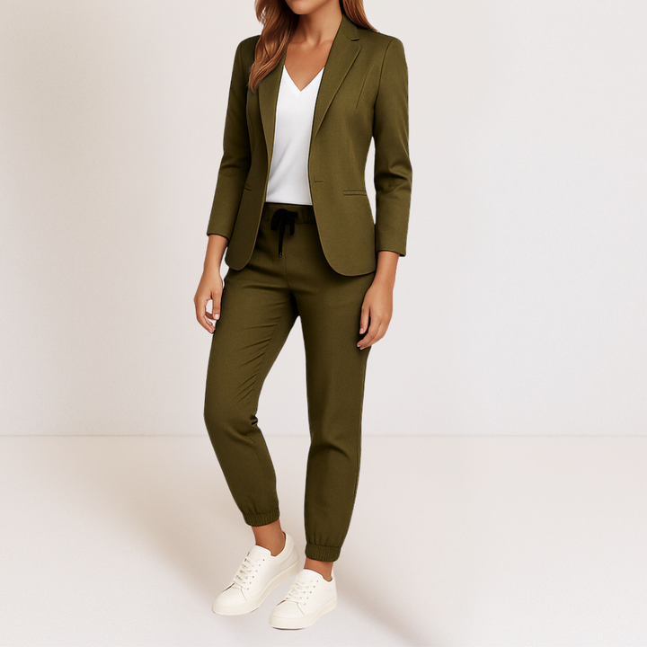 Women’s Tailored Two-Piece Blazer And Pants Set