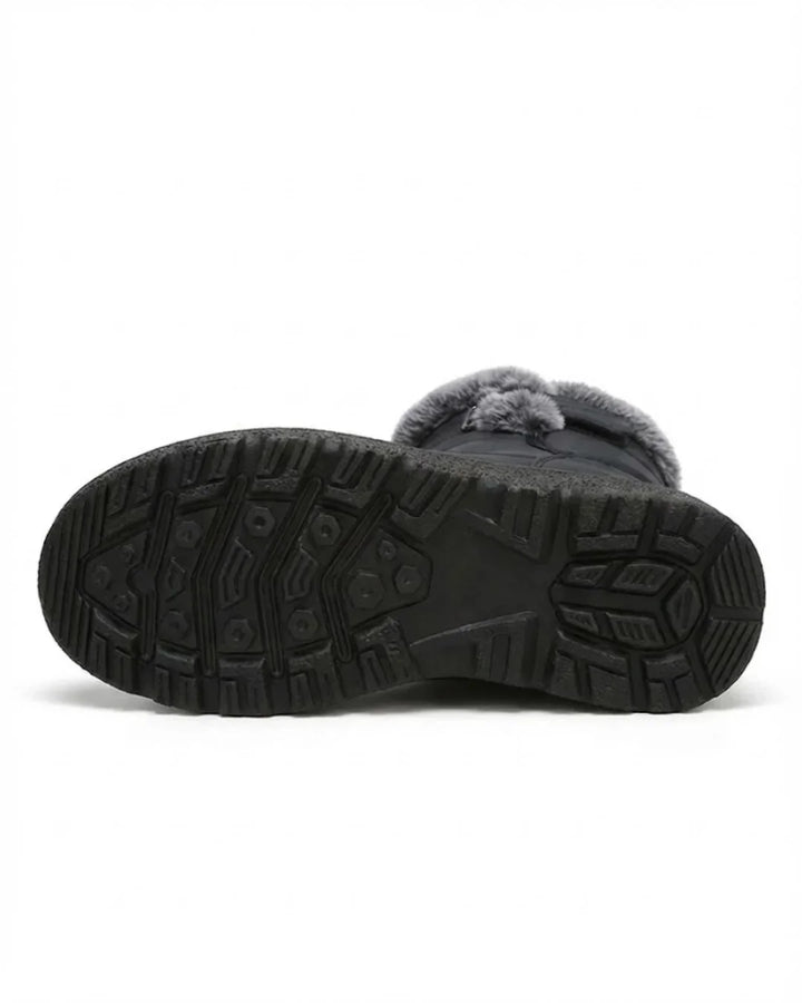 Women’s Faux Fur Trim Buckle Winter Boots