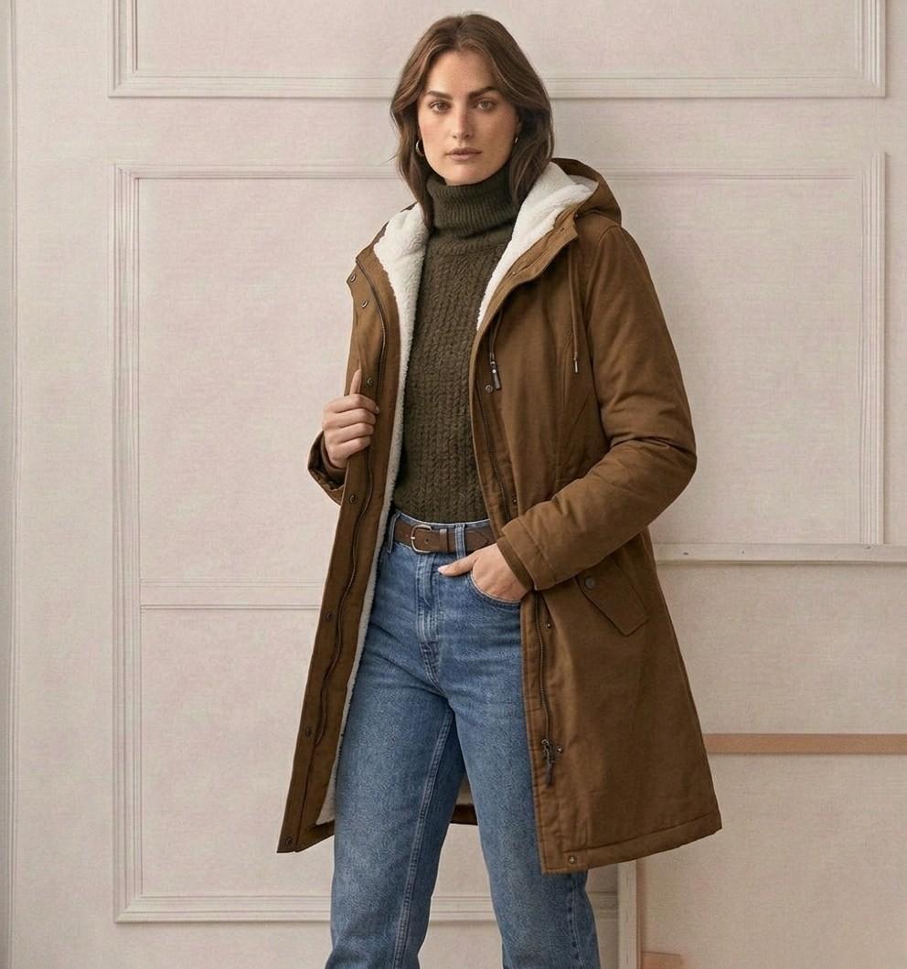 Women’s Cozy Hooded Weatherproof Coat