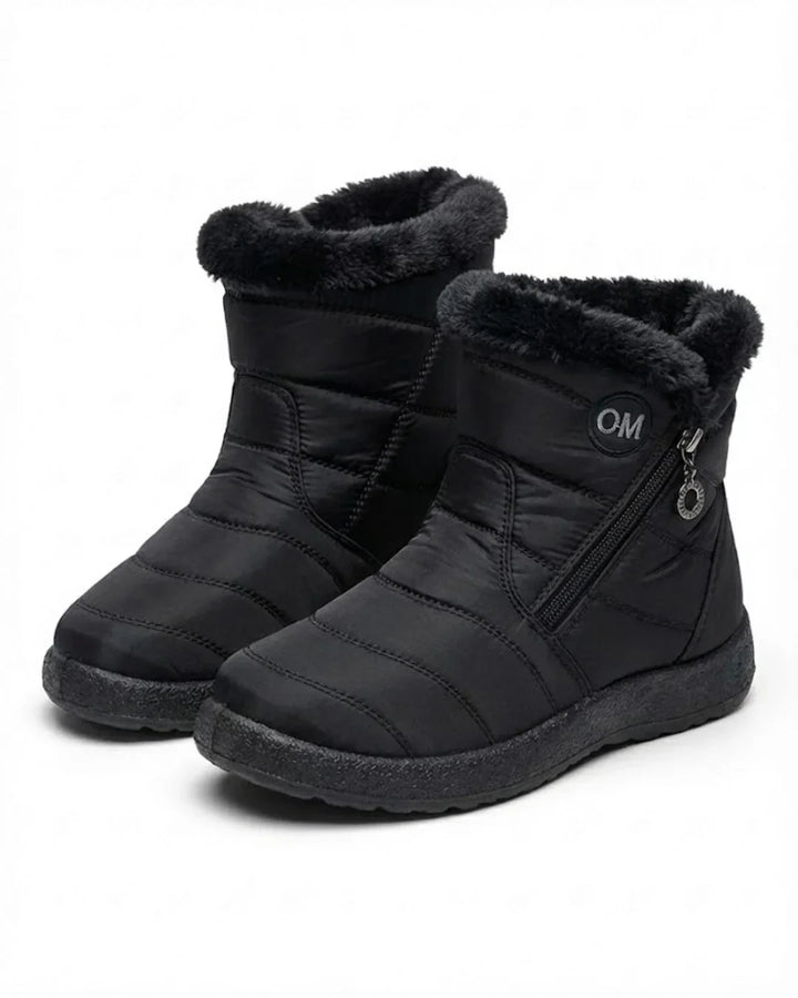 Women’s Quilted Fleece-Lined Zip Ankle Boots