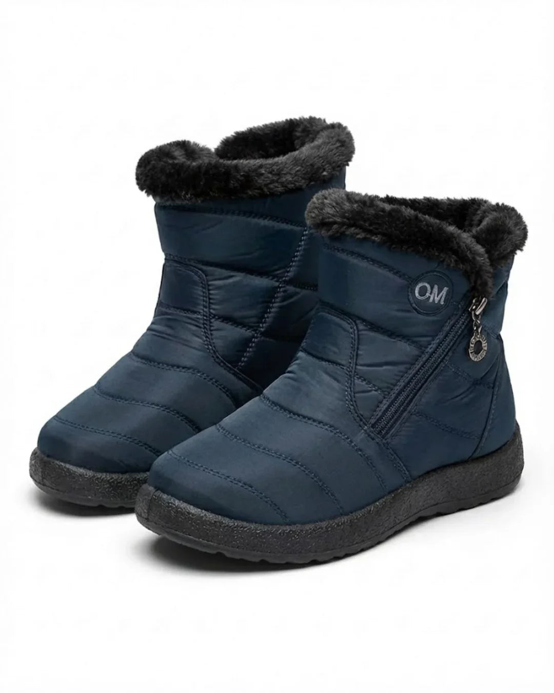 Women’s Quilted Fleece-Lined Zip Ankle Boots