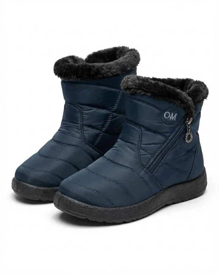 Women’s Quilted Fleece-Lined Zip Ankle Boots