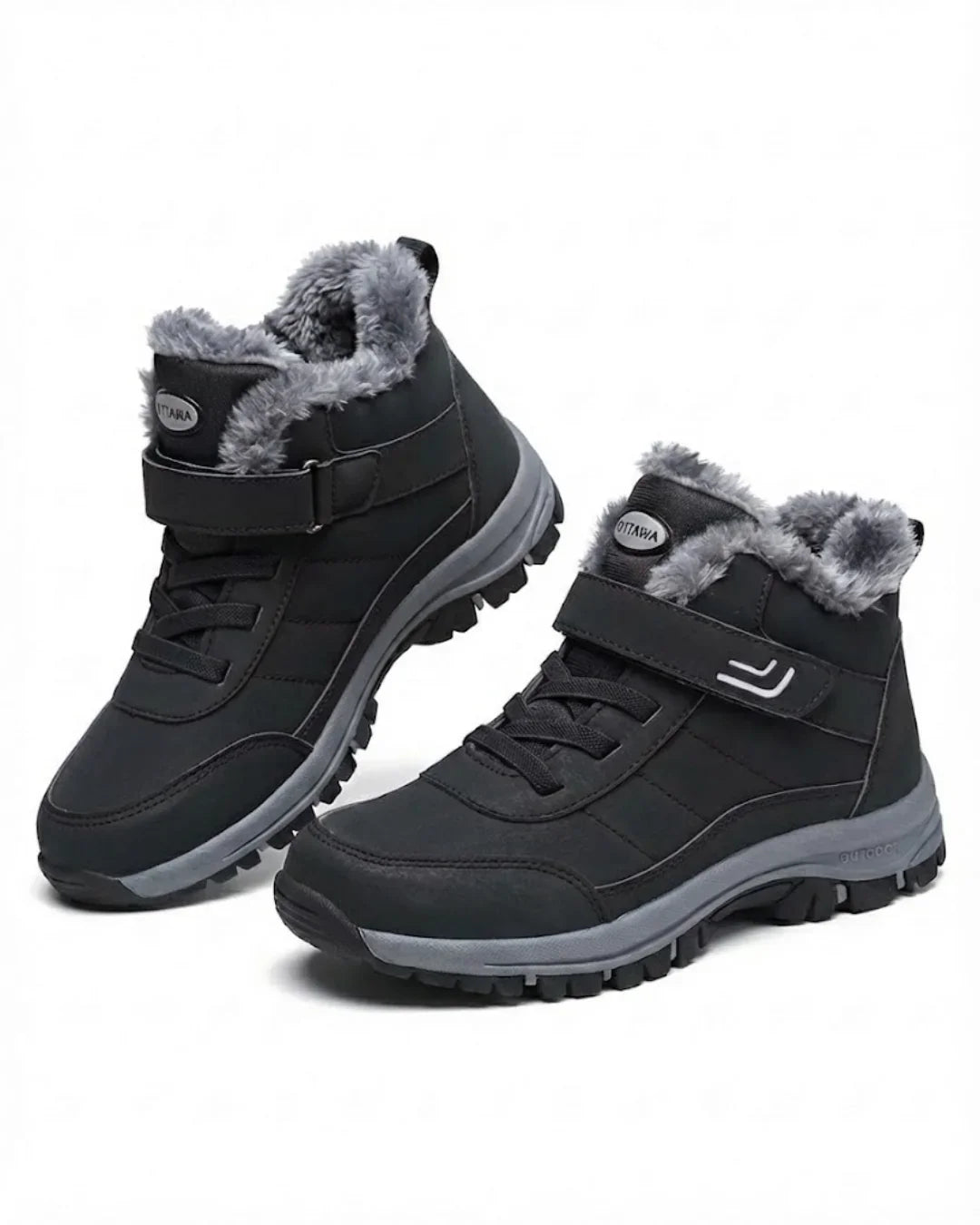 Women’s Plush-Lined Lace-Up Ankle Snow Boots