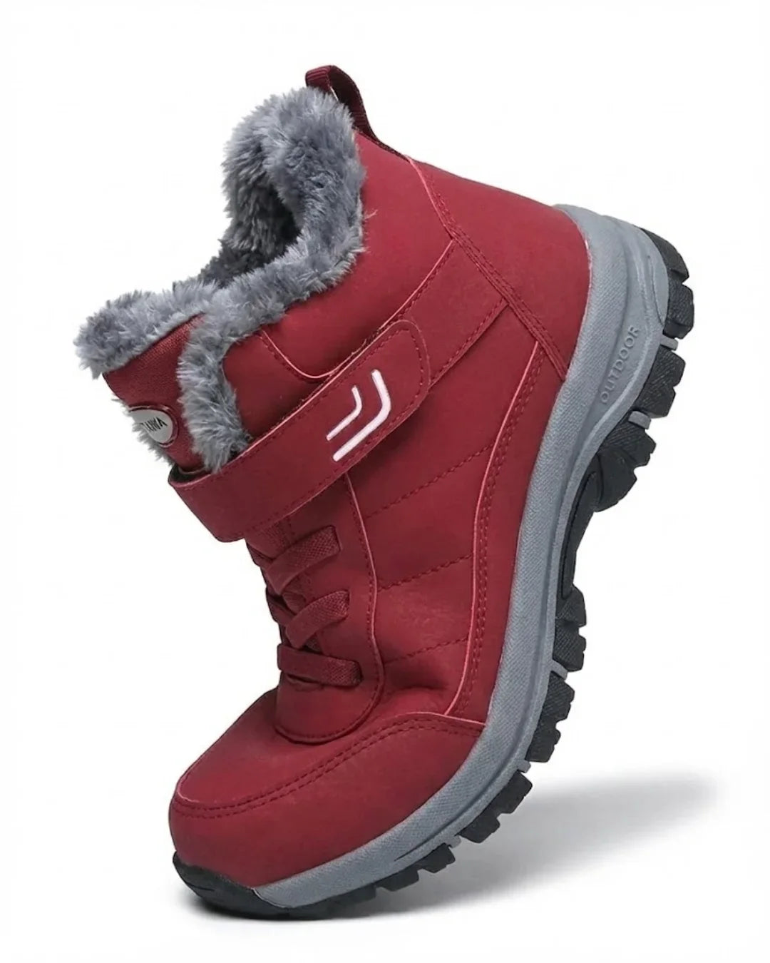 Women’s Plush-Lined Lace-Up Ankle Snow Boots