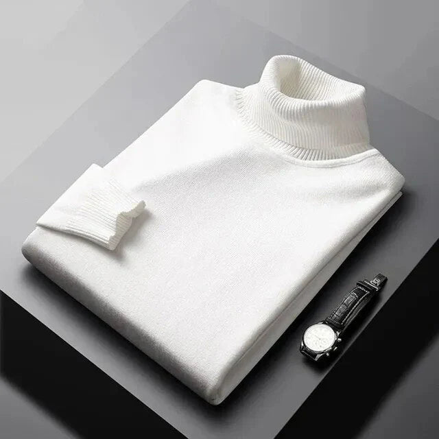 Men’s Ribbed Turtleneck Sweater