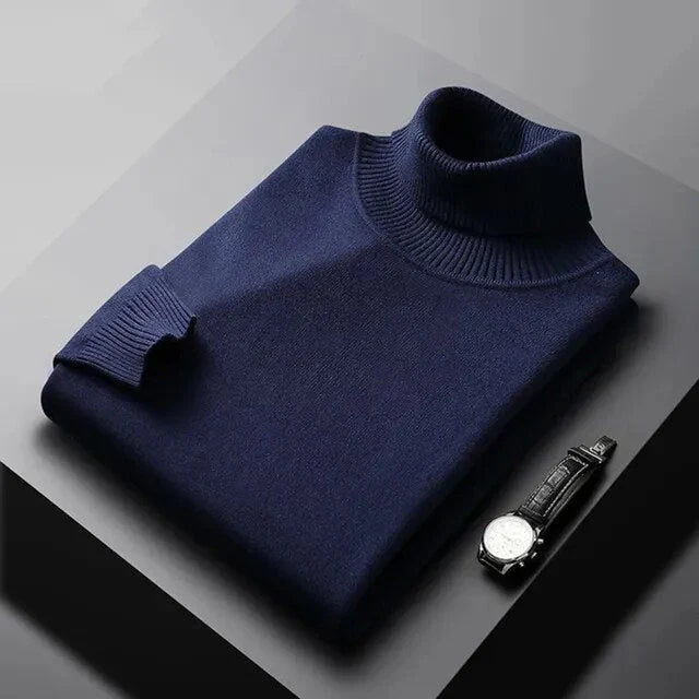 Men’s Ribbed Turtleneck Sweater