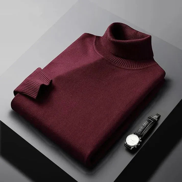 Men’s Ribbed Turtleneck Sweater