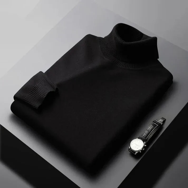 Men’s Ribbed Turtleneck Sweater