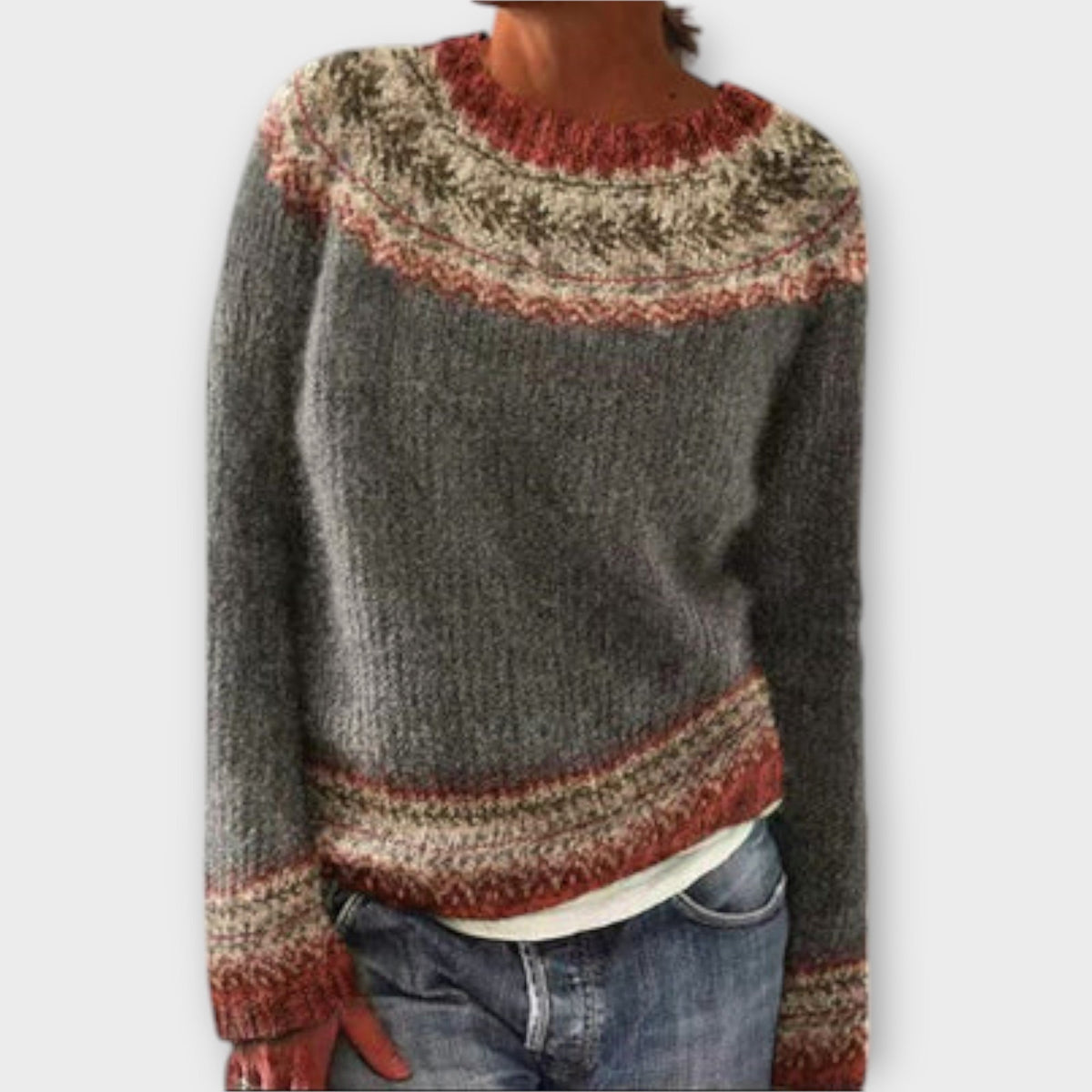 Women’s Cozy Long Sleeve Pullover Sweater