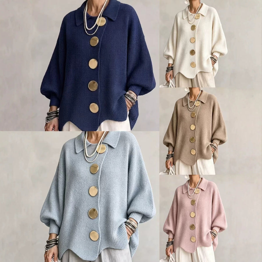 Women’s Oversized Collared Cardigan