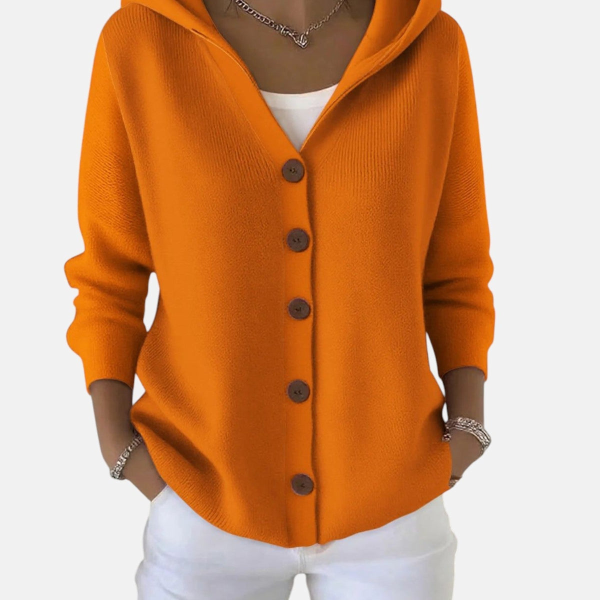 Women’s Soft Hooded Knit Cardigan