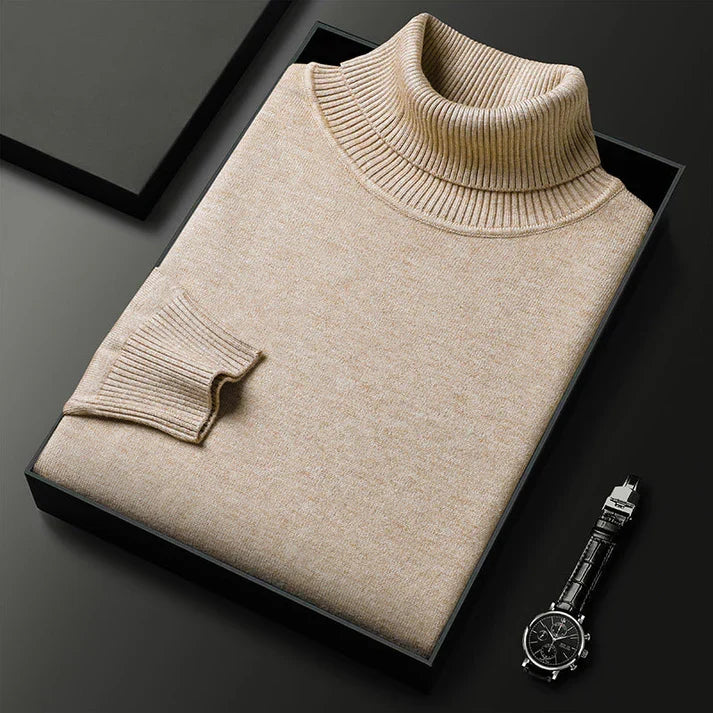 Men’s Ribbed Turtleneck Sweater