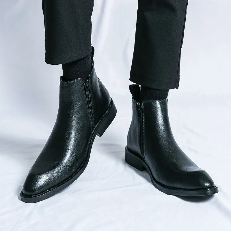 Men’s Side Zip Chelsea Ankle Boots