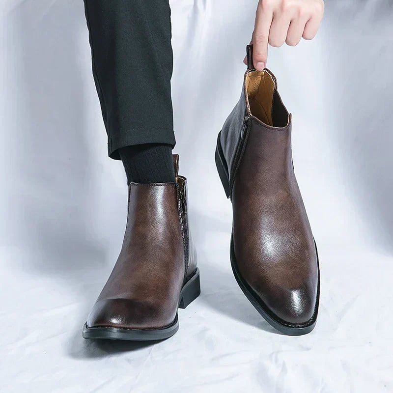 Men’s Side Zip Chelsea Ankle Boots