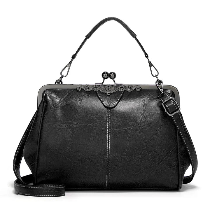 Women’s Coffee Brown Flap Magnetic Closure Shoulder Bag