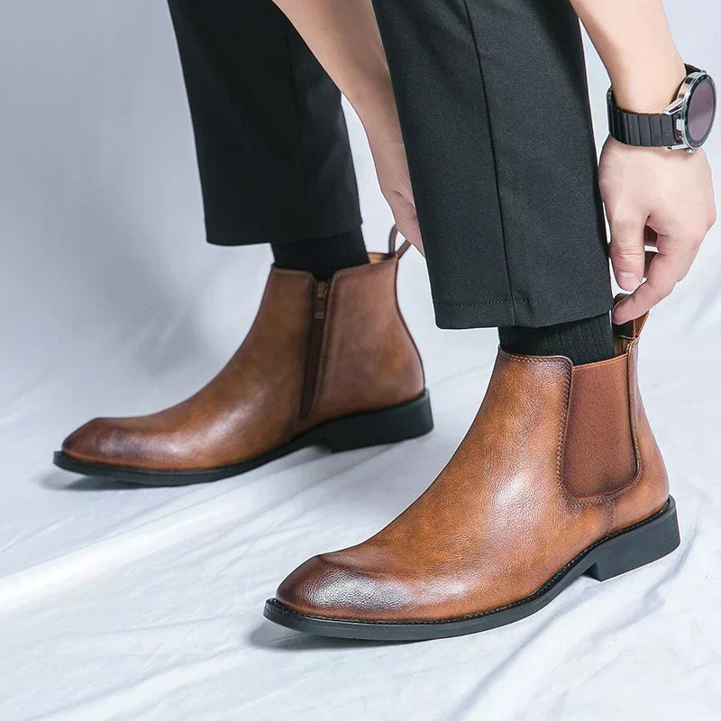 Men’s Side Zip Chelsea Ankle Boots
