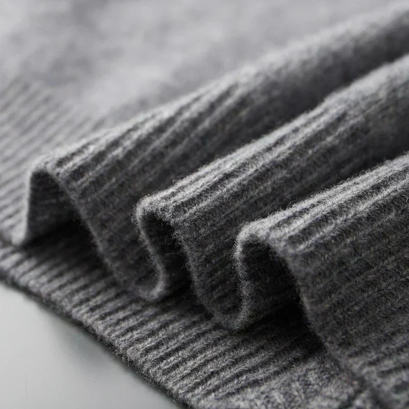 Men’s Full-Zip Ribbed Knit Cardigan