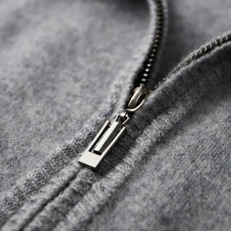 Men’s Full-Zip Ribbed Knit Cardigan