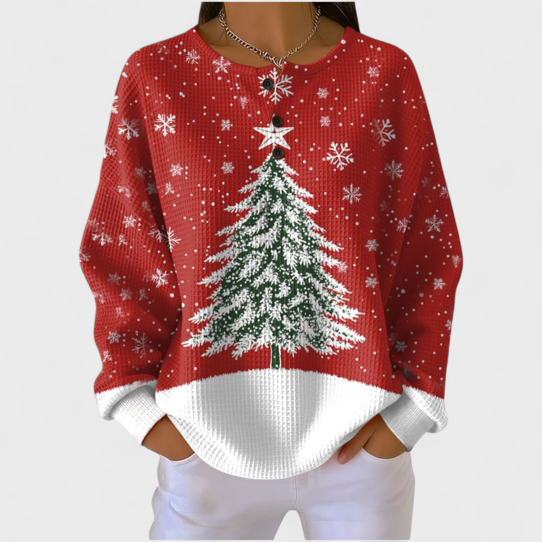 Women’s Christmas Tree Graphic Pullover Sweater
