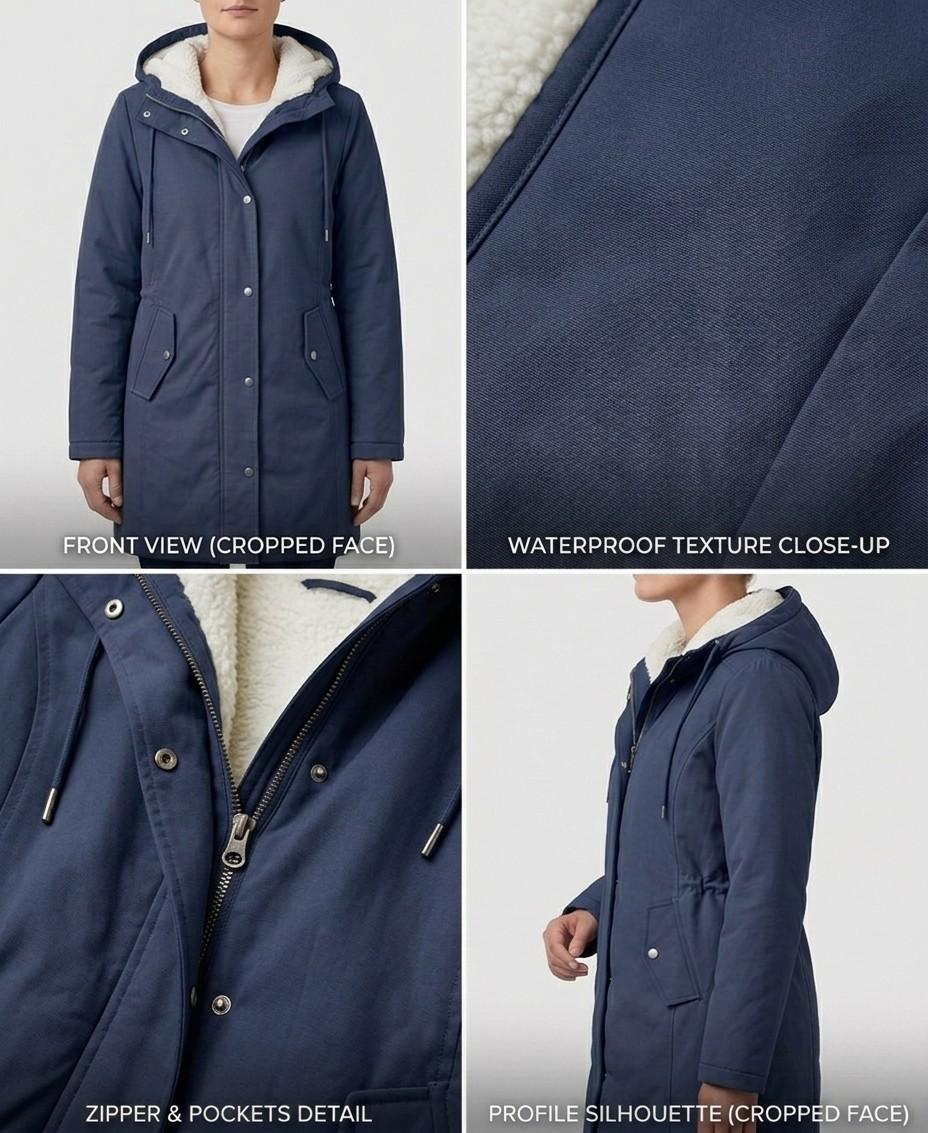 Women’s Cozy Hooded Weatherproof Coat