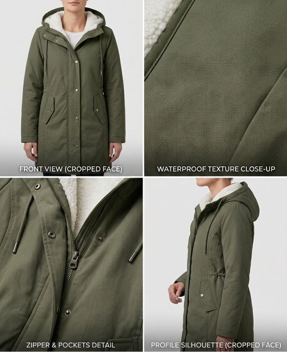 Women’s Cozy Hooded Weatherproof Coat