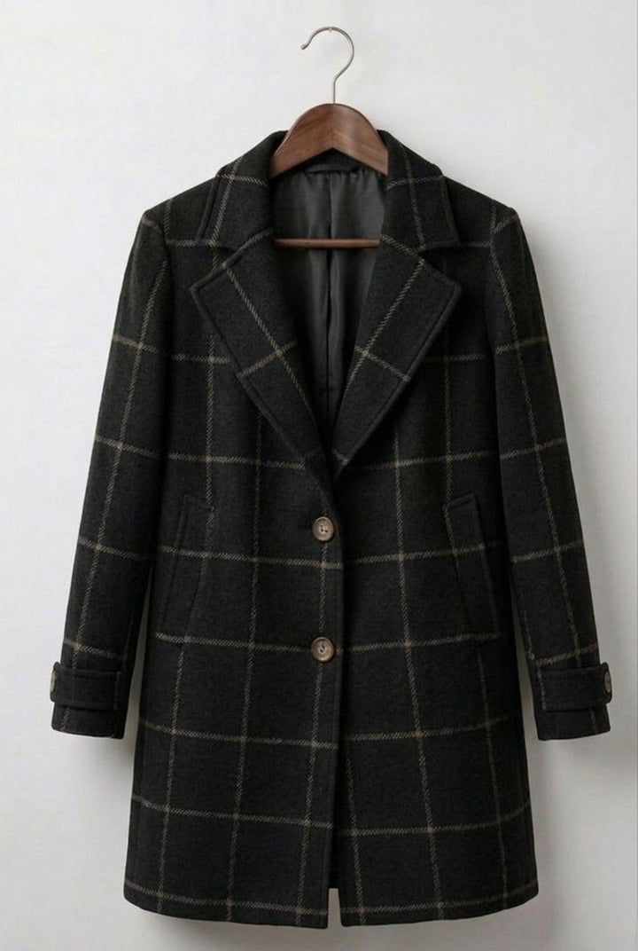 Women’s Long Plaid Coat