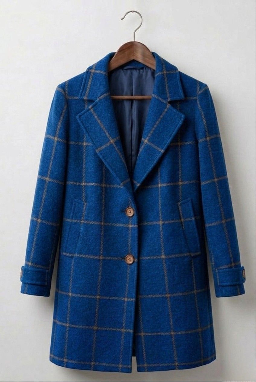 Women’s Long Plaid Coat
