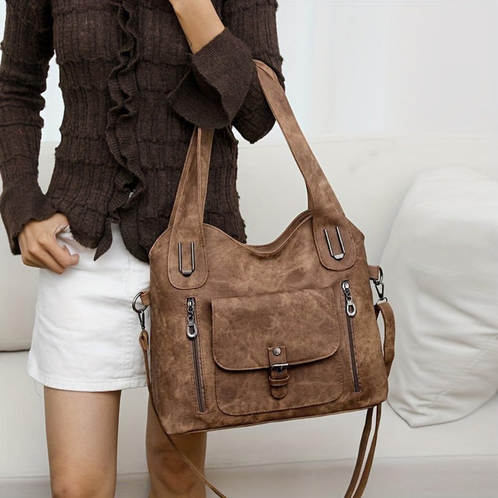 Women’s Detachable Strap Blue Shoulder Bag