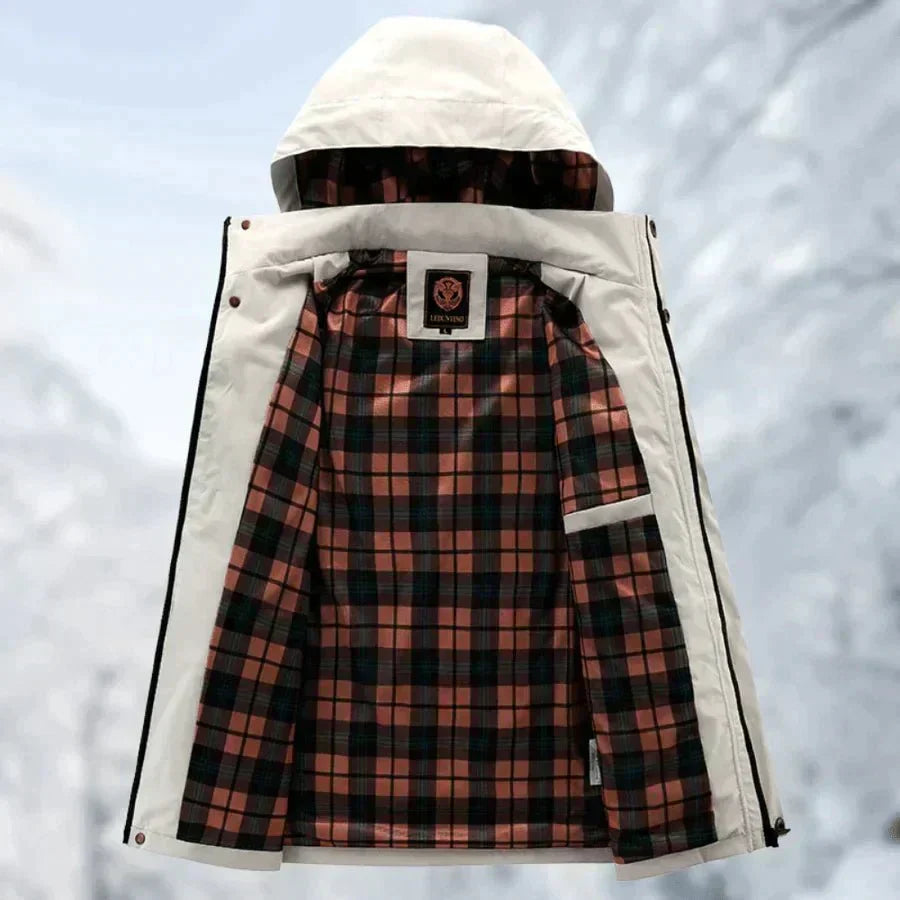 Men’s Hooded Lightweight Packable Rain Jacket