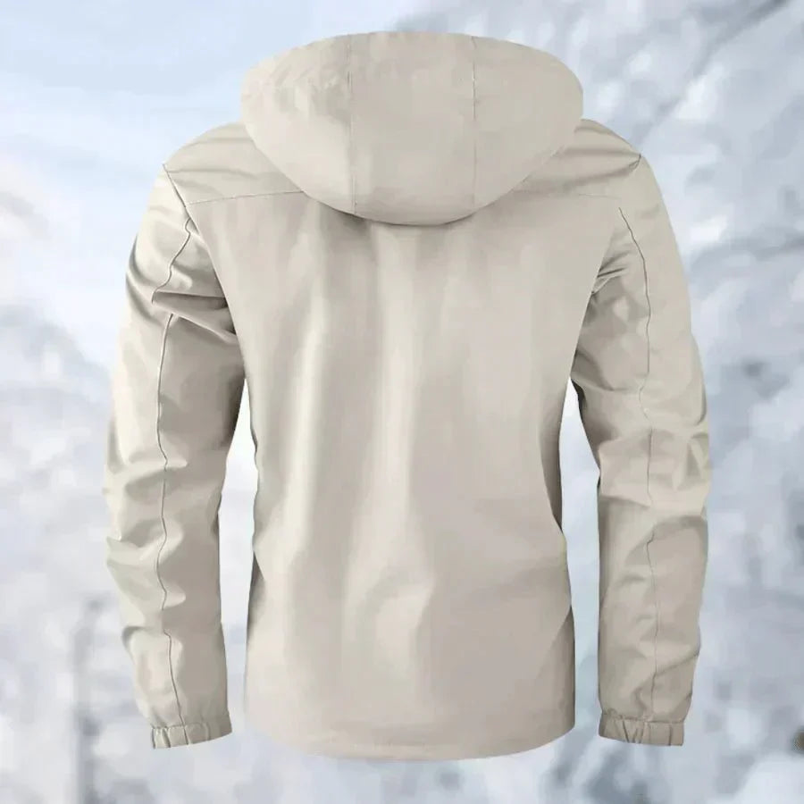 Men’s Hooded Lightweight Packable Rain Jacket