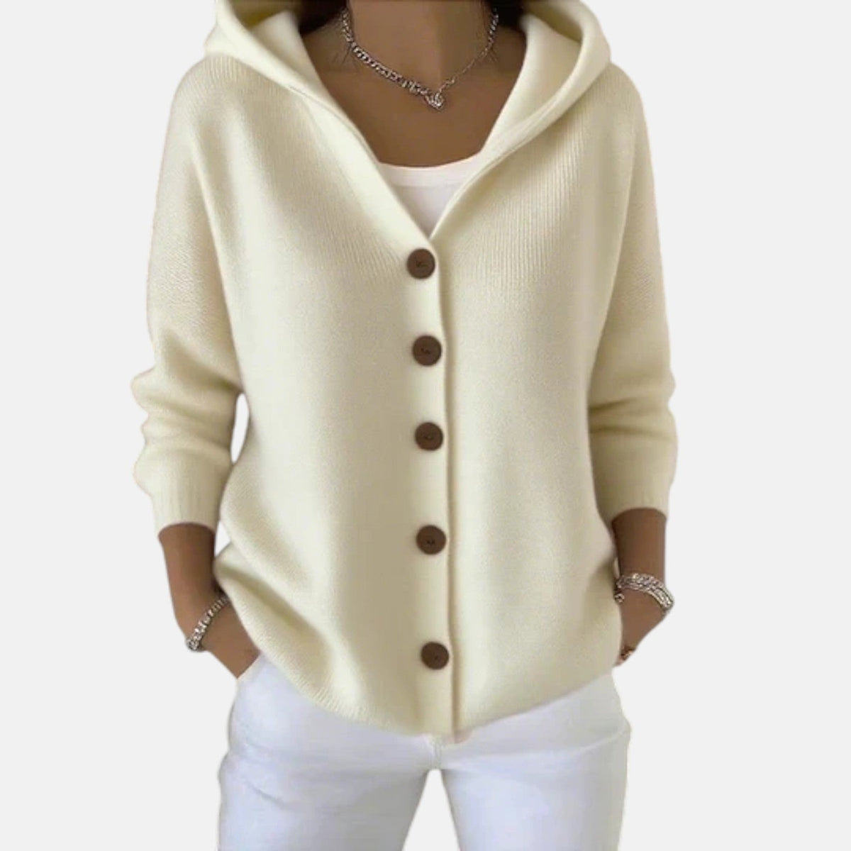 Women’s Soft Hooded Knit Cardigan