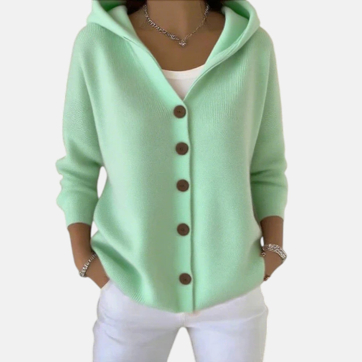 Women’s Soft Hooded Knit Cardigan