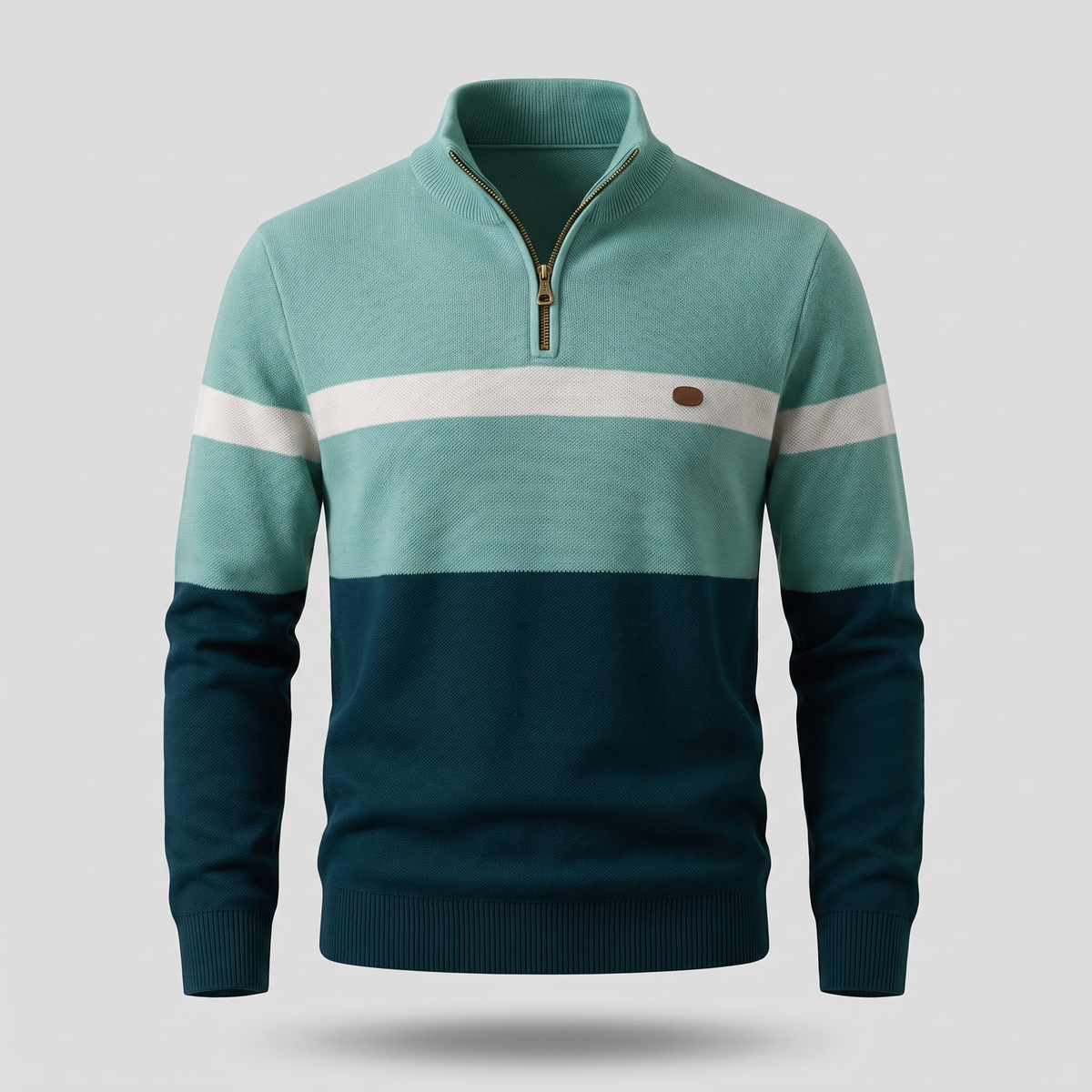 Men’s Quarter-Zip Mock Neck Pullover