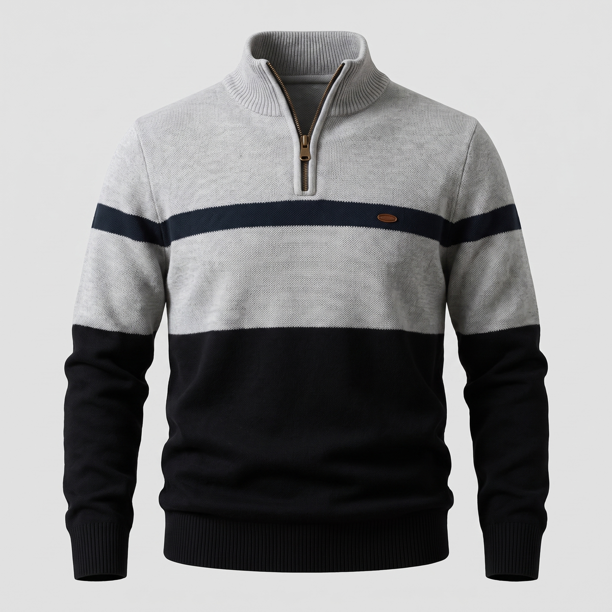 Men’s Quarter-Zip Mock Neck Pullover