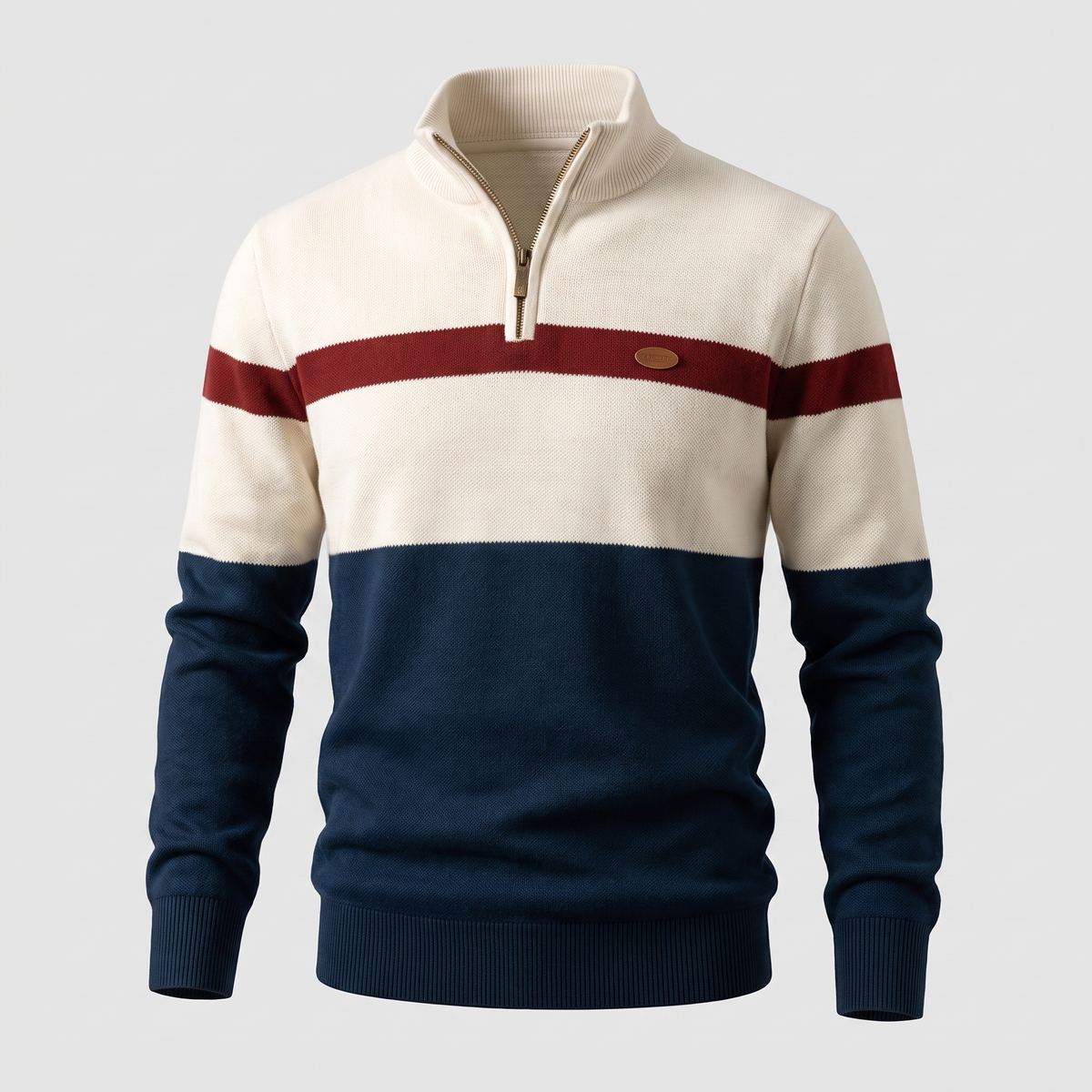Men’s Quarter-Zip Mock Neck Pullover