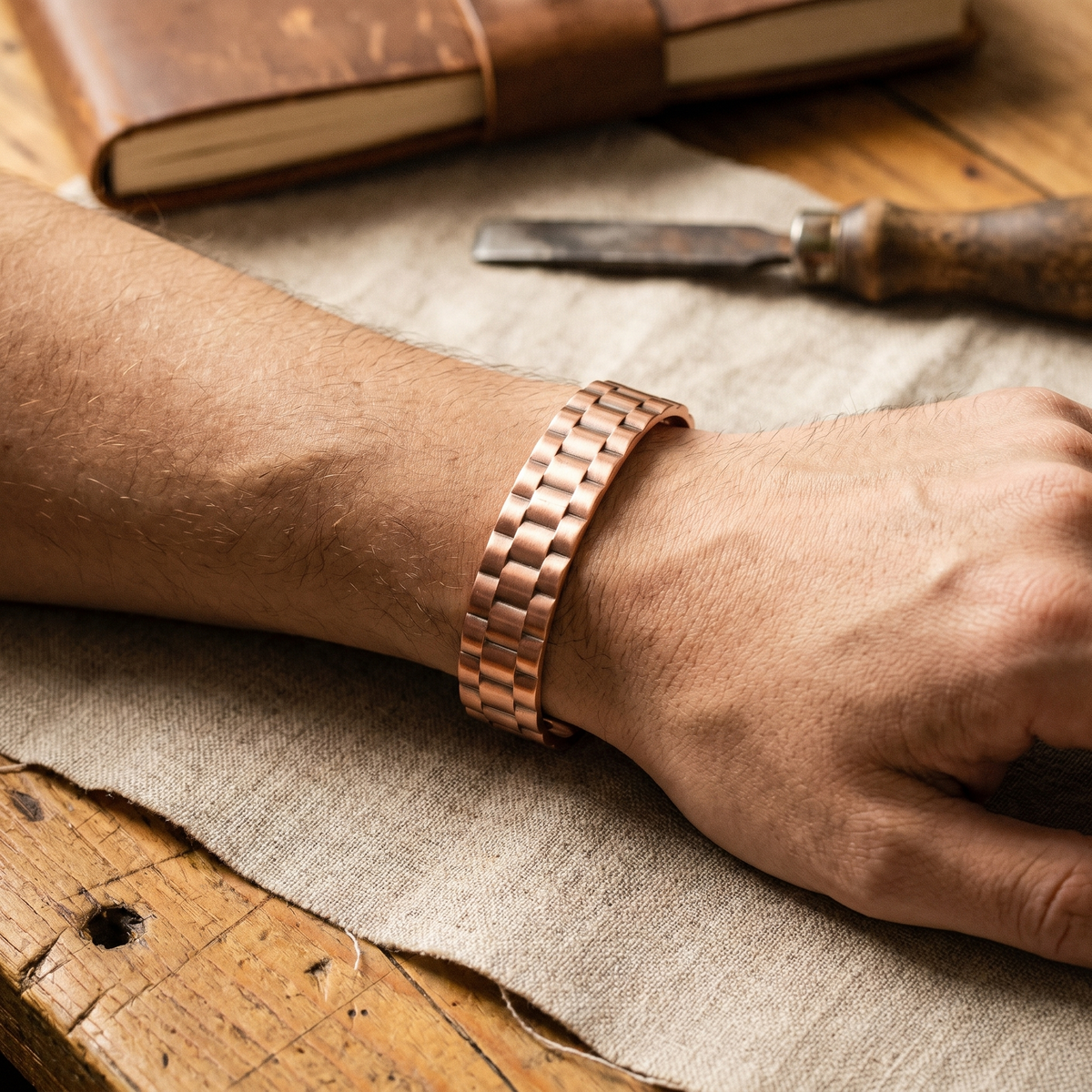 Men’s Minimalist Copper Bracelet
