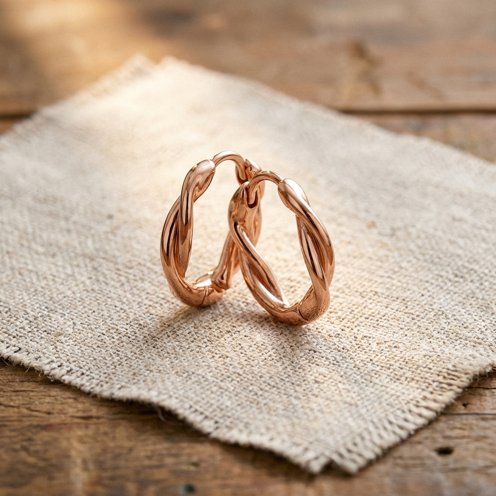 Vera's Hoop Copper Earrings