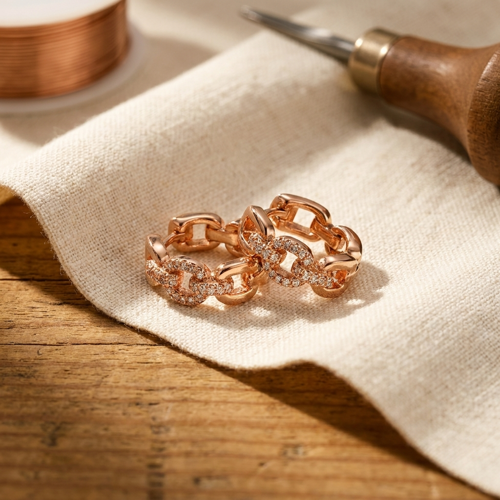 Tor Copper Earrings