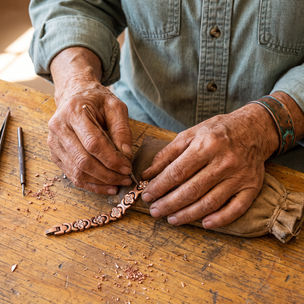 Keel Copper Bracelet