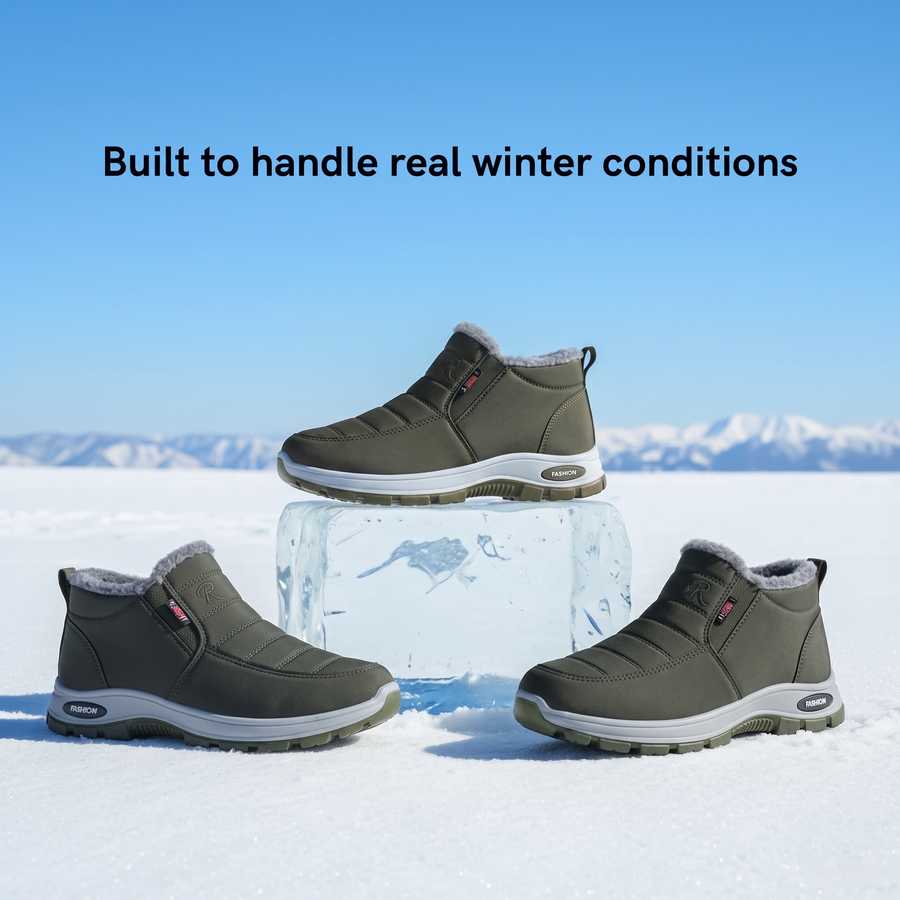 Sianna™ | Quilted Waterproof Slip-On Ankle Boots Green