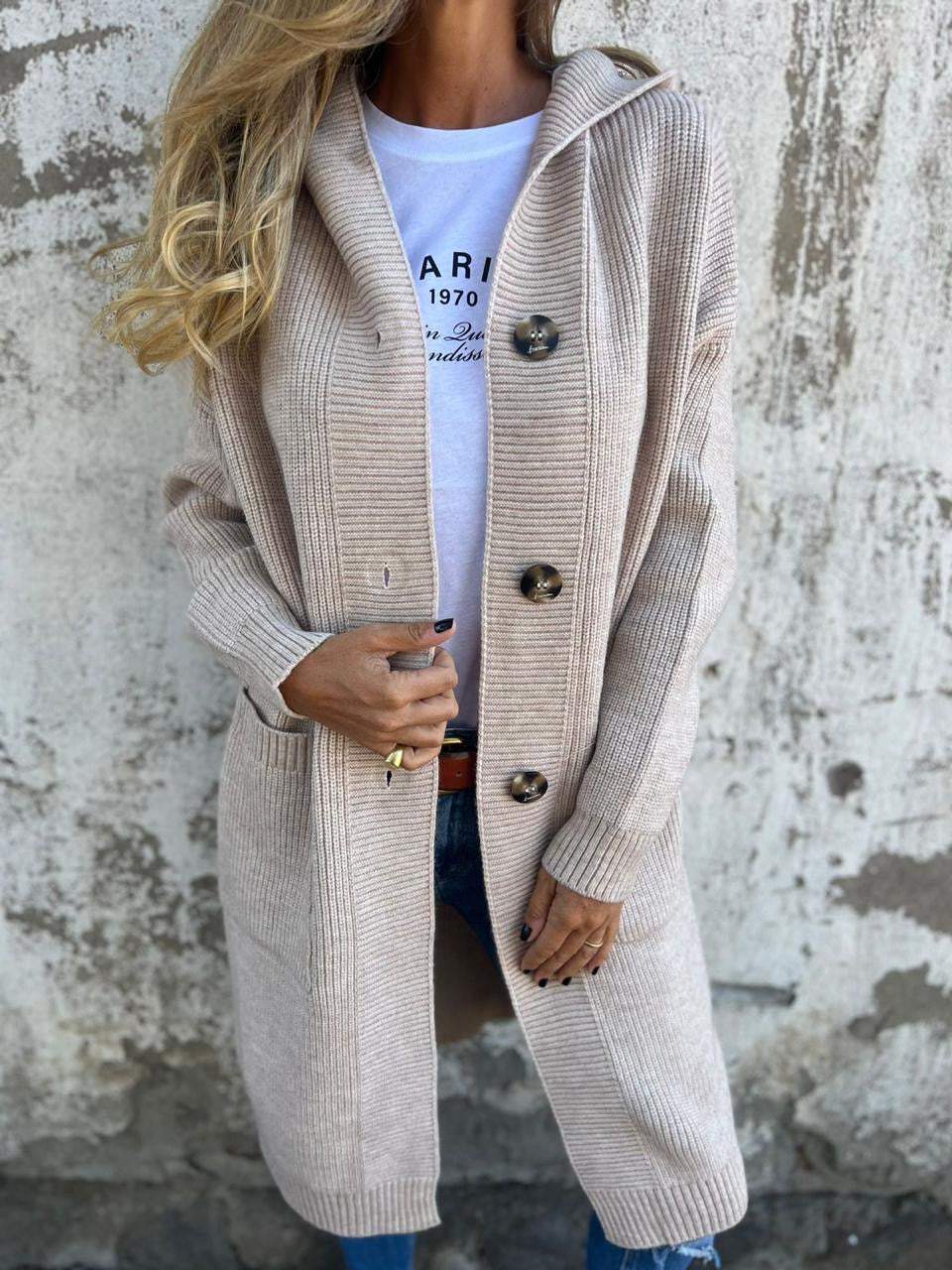 Women’s Longline Knit Open Front Cardigan