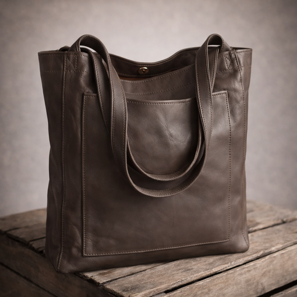 Women’s Dark Brown Multi Compartment Handbag